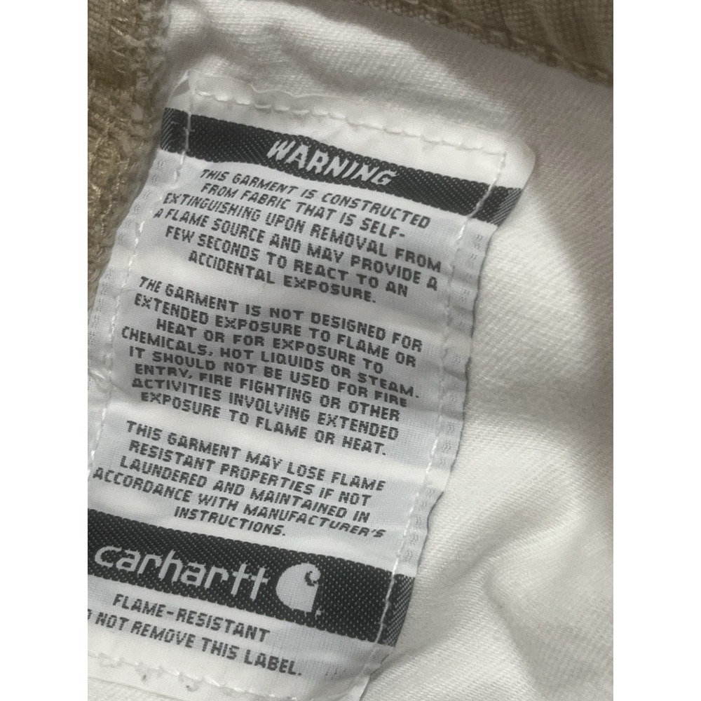 Carhartt Cargo Pants Mens 42x30 Tan FRB 159 Carpenter - Picture 4 of 16